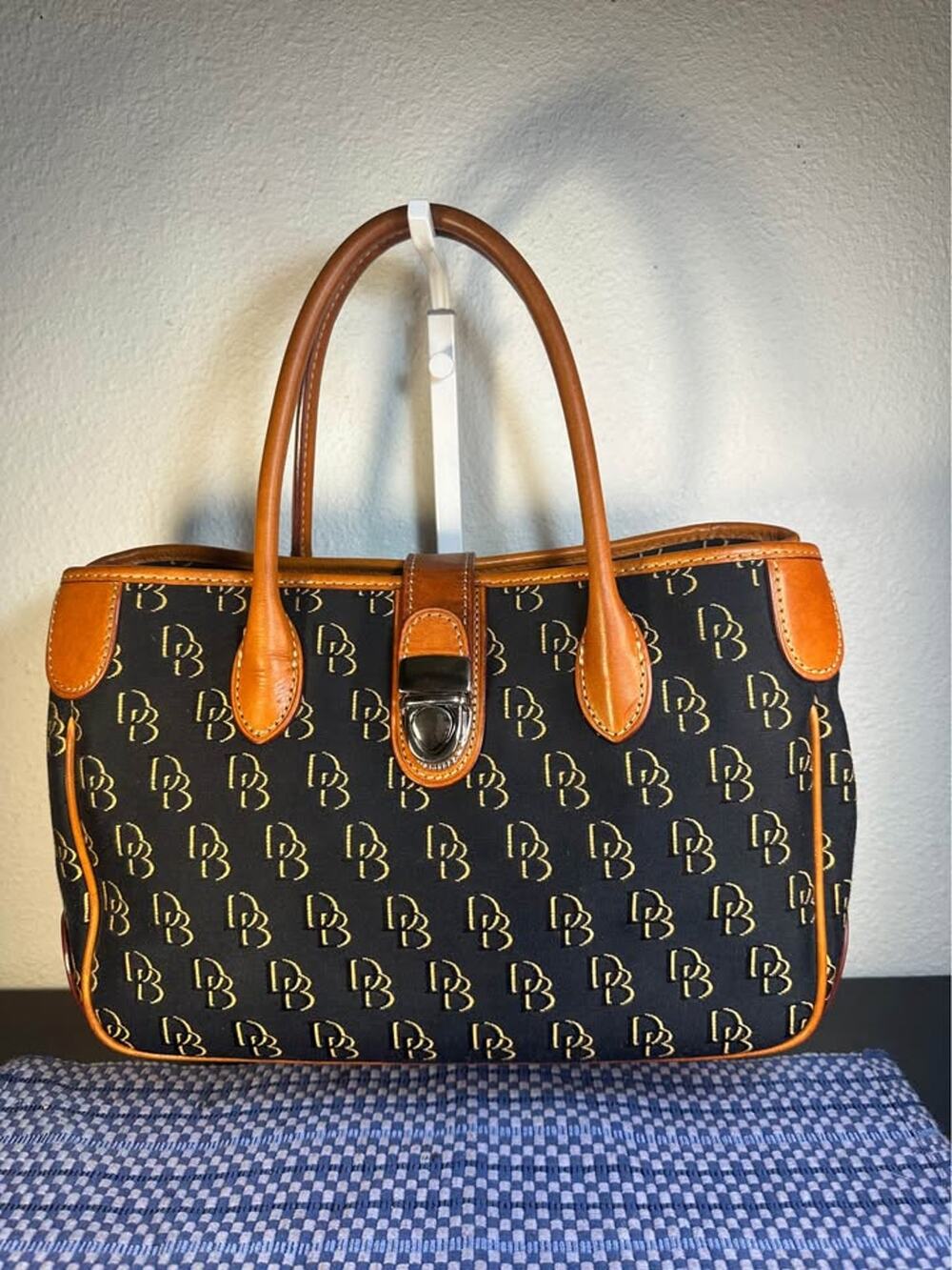 Dooney & Bourke Vintage Signature DB Monogram Satchel
